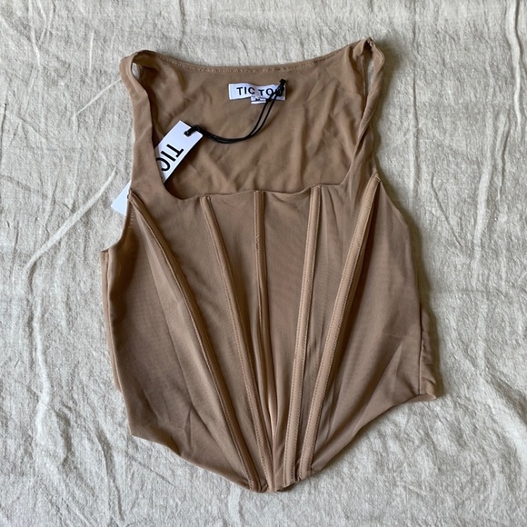 MESH BODICE CORSET TOP - Picture 4 of 8